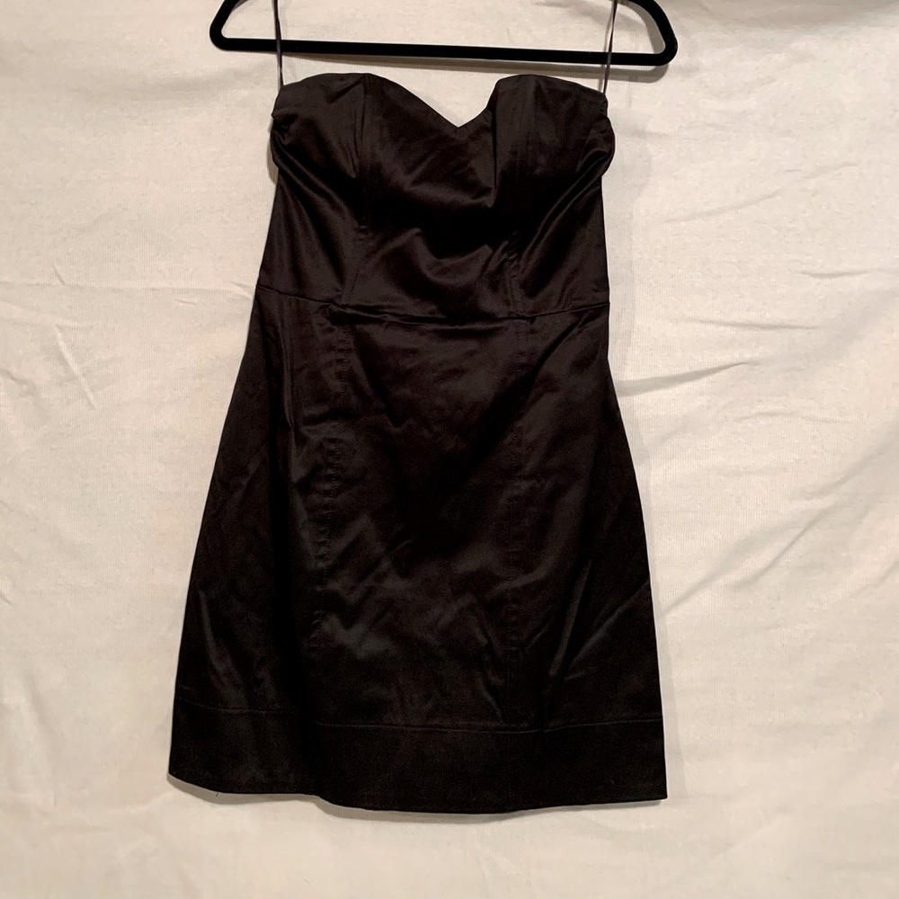 H & M Satin strapless cocktail dress